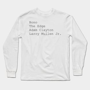 Personel of U2 Long Sleeve T-Shirt